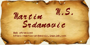 Martin Srdanović vizit kartica